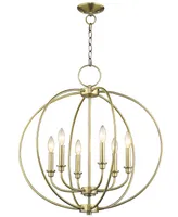 Livex Milania 6- Light Metal Chandelier