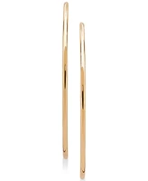 Polished Continuous Hoop Earrings in 14k Gold