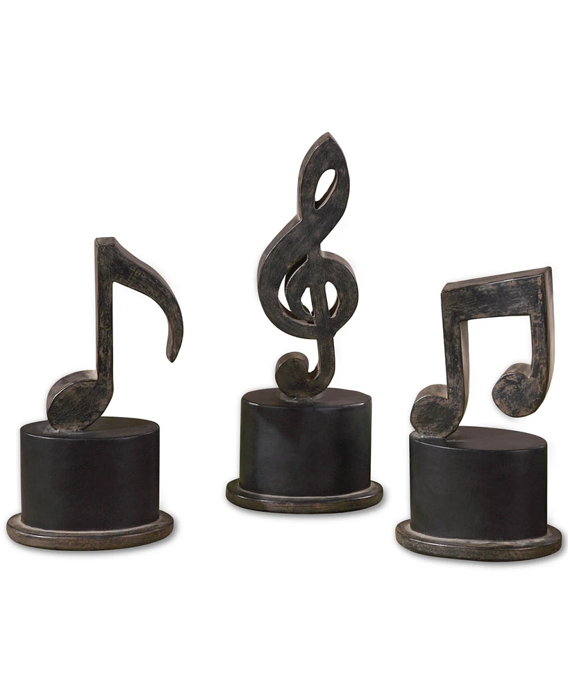 Uttermost Music Notes Art, Set of 3