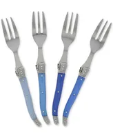 French Home Shades of Blue Cake Forks, Set of 4