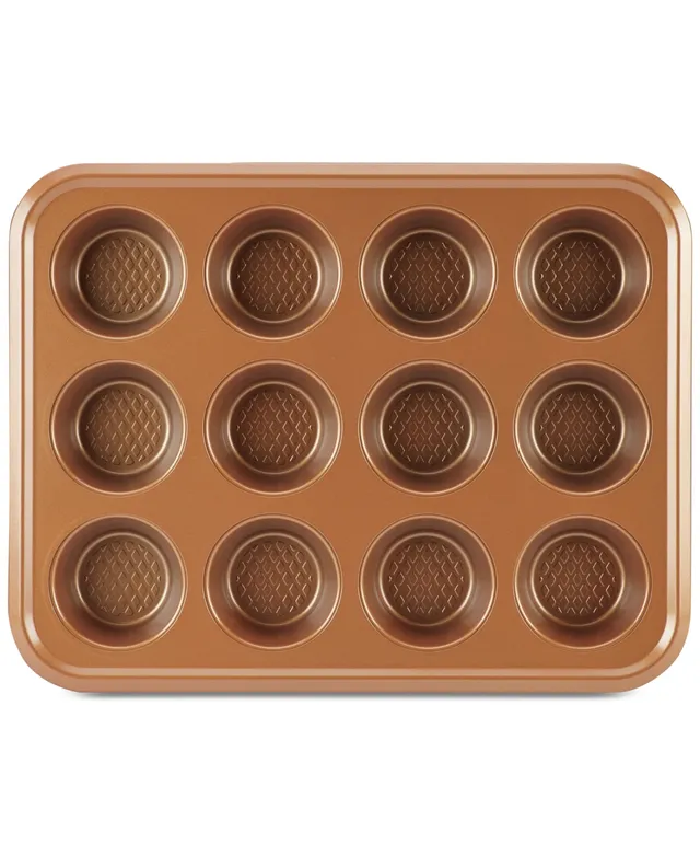 Circulon Symmetry Nonstick Chocolate Brown 12-Cup Muffin Pan - Macy's