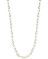 Charter Club Crystal & Imitation Pearl Strand Necklace, 42" + 2" extender, Created for Macy's