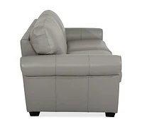 Orid 77" Full Roll Arm Leather Sleeper, Created for Macy's