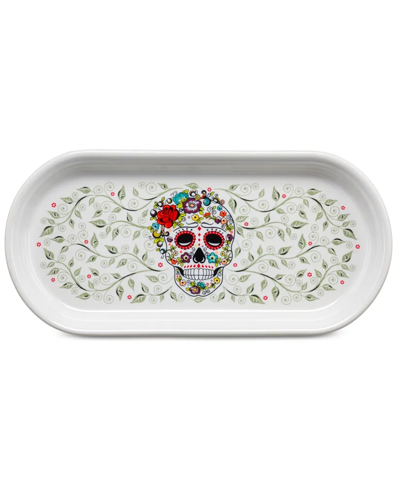 Fiesta Skull and Vine Sugar Bread Tray