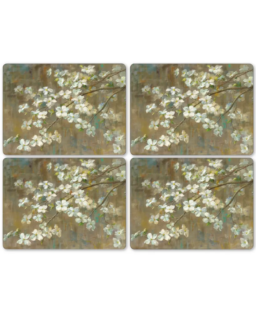 Pimpernel Dogwood in Spring Set of 4 Placemats