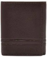 Fossil Mens Leather Trifold Wallet Collection