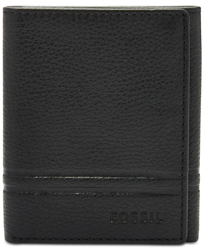 Fossil Men's Wilder Leather Tri-Fold Wallet