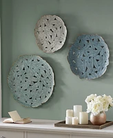 Madison Park Rossi Blue Iron Painted Wall Decor Set of 3