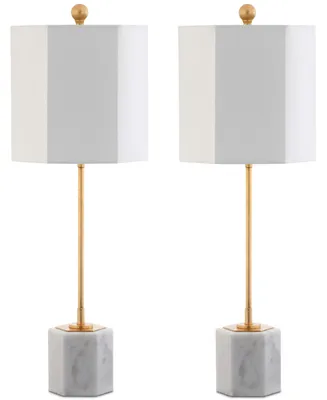 Safavieh Set of 2 Magdalene Marble Table Lamps