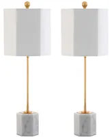 Safavieh Set of 2 Magdalene Marble Table Lamps