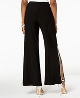 Msk Sequined Wide-Leg Pants, Regular & Petite Sizes