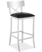 Elward Faux Leather Bar Stool