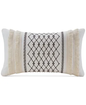 Ink+Ivy Bea Embroidered Decorative Pillow, 12" x 20"