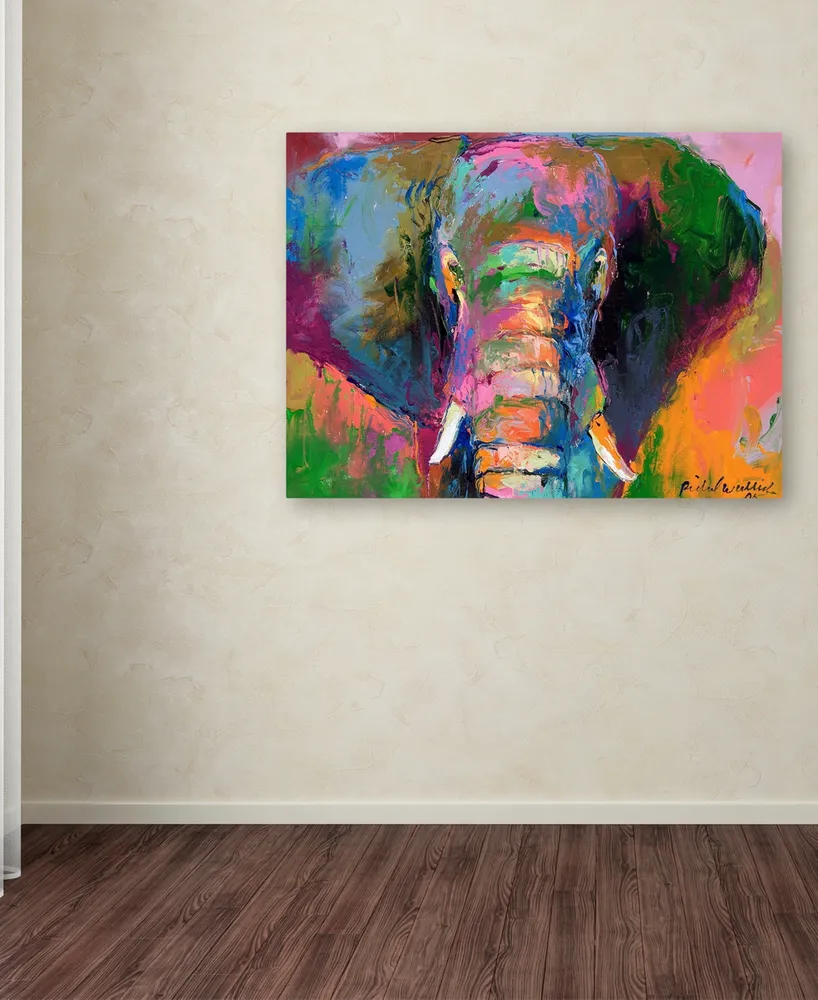 Richard Wallich 'Elephant 2' Canvas Art