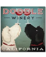 Ryan Fowler 'Doodle Wine' 14" x 14" Canvas Wall Art