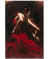 Antonio 'Flamenco Dancer' 22" x 32" Canvas Art Print