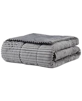 Madison Park Parker Plush Down Alternative Corduroy Throw, 60" x 70"