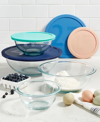 Pyrex 8-piece Mixing Bowl Set with Assorted Lids