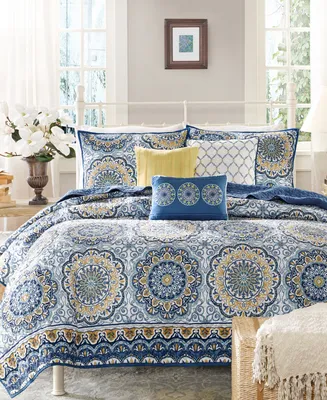 Madison Park Tangiers 6-Pc. Quilt Set, Full/Queen