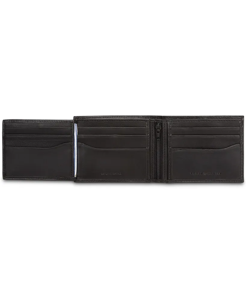 Tommy Hilfiger Men's Brax Leather Rfid Traveler Wallet