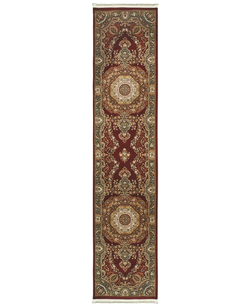 Oriental Weavers Masterpiece Corsica Red 2'3" x 10' Runner