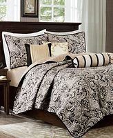 Madison Park Adeline Paisley 6-Pc. Quilt Set