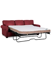 Orid 84" Queen Leather Roll Arm Sleeper, Created for Macy's