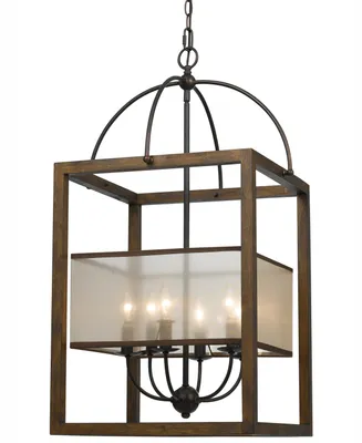 Cal Lighting 6-Light Rectangular Chandelier