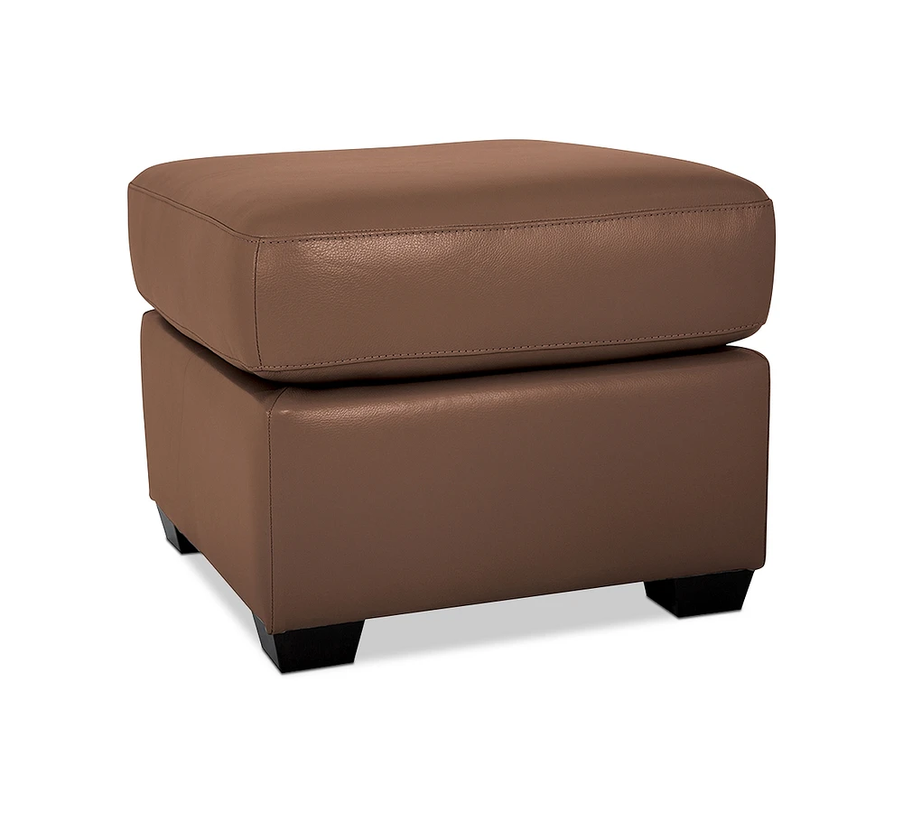 Orid Leather Ottoman, Created for Macy's