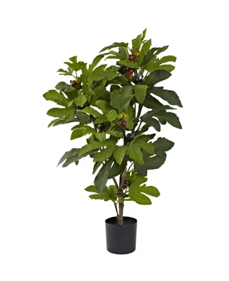 Nearly Natural 32" Artificial Fig Tree & Fruit