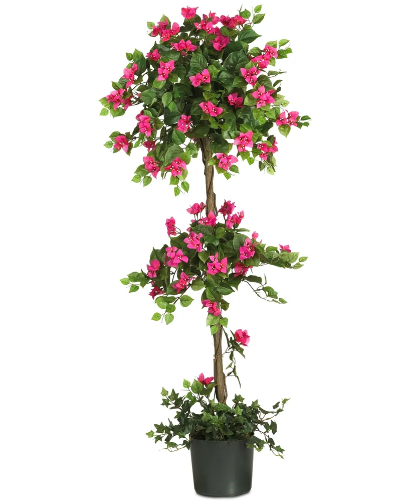 Nearly Natural 5' Artificial Mini Bougainvillea Topiary