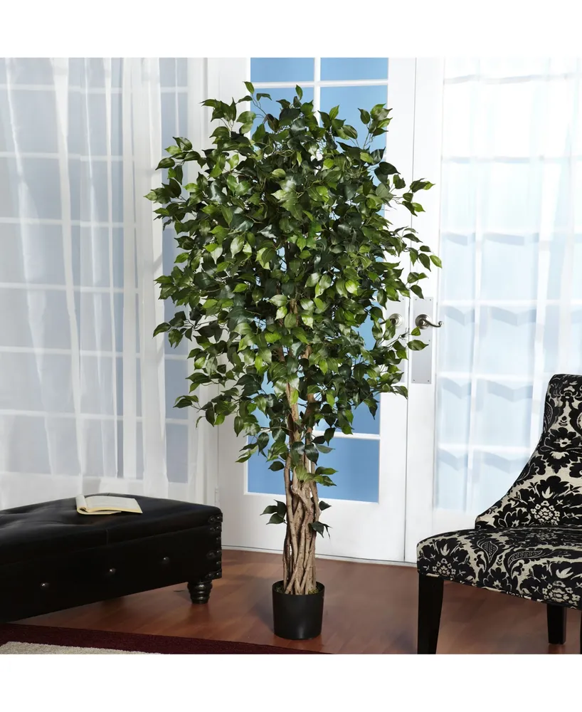 Nearly Natural 6' Artificial Palace-Style Ficus Tree