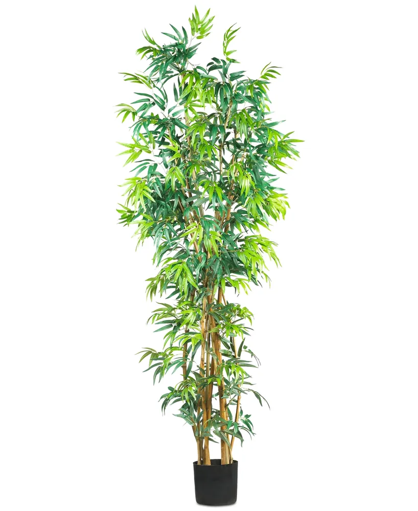 Nearly Natural 7' Artificial Curved Bamboo Tree