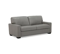 Ennia 75" Leather Apartment Sofa, Created for Macy's