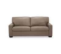 Ennia 75" Leather Apartment Sofa, Created for Macy's