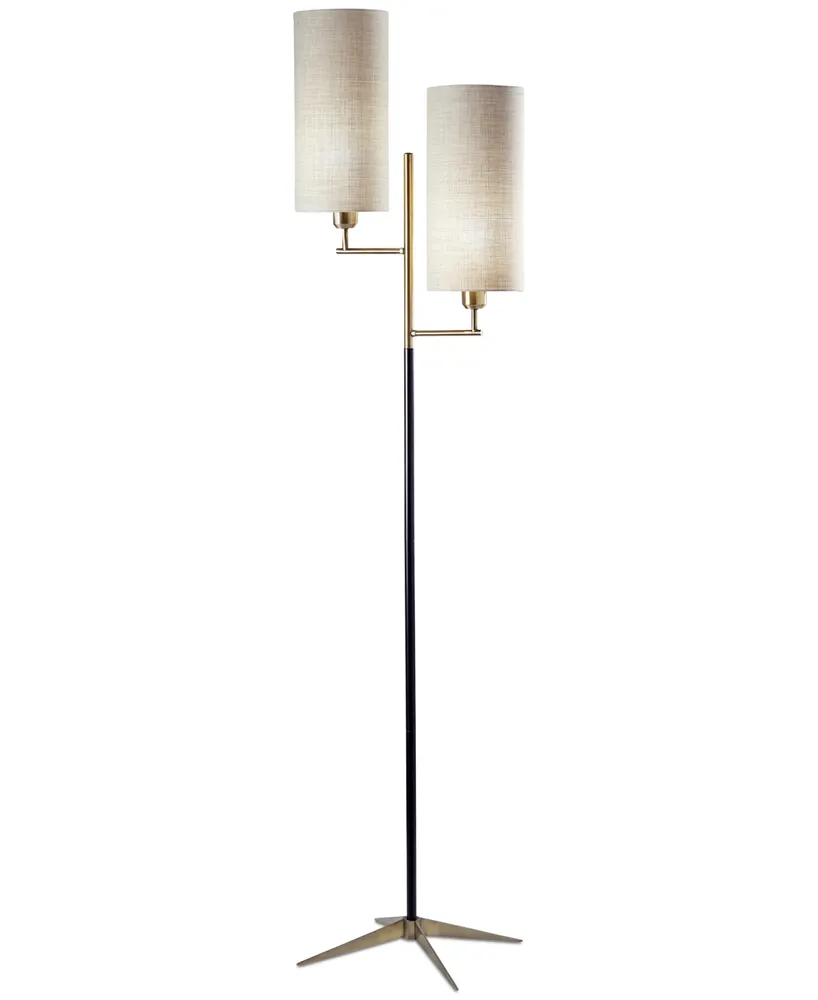 Adesso Levy Floor Lamp - Black