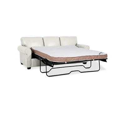 Orid 84" Queen Leather Roll Arm Sleeper, Created for Macy's