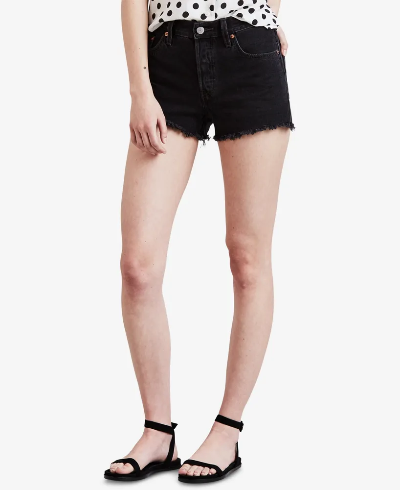 Levi's Women's 501 Button Fly Cotton High-Rise Denim Shorts