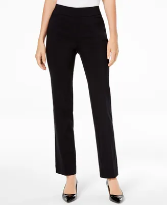 Jm Collection Pull-On Tummy Control Straight Leg Pants, Created for Macy's