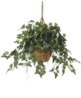 Nearly Natural English Ivy Artificial Plant Hanging Basket