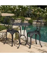 Dakara 3-Pc. Copper-Finish Aluminum Bistro Set