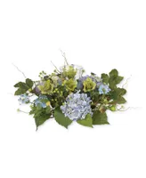 Nearly Natural Hydrangea Candelabrum Artificial Centerpiece Arrangement