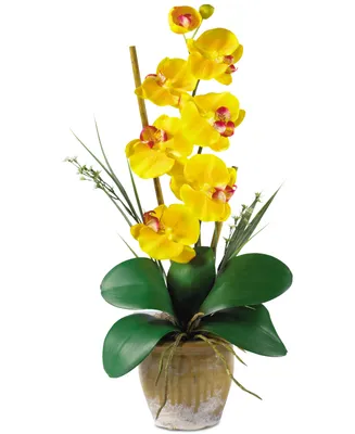 Nearly Natural Phalaenopsis Orchid Artificial Flower Arrangement