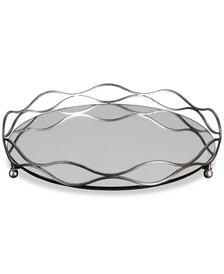 Uttermost Rachele Mirrored Silver-Tone Tray