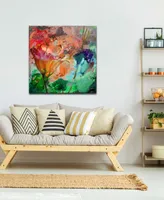 Ready2HangArt 'Painted Petals Lxi' Canvas Wall Decor