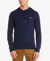 Lacoste Hoodie Jersey Long Sleeve Tee Shirt with Kangaroo Pocket