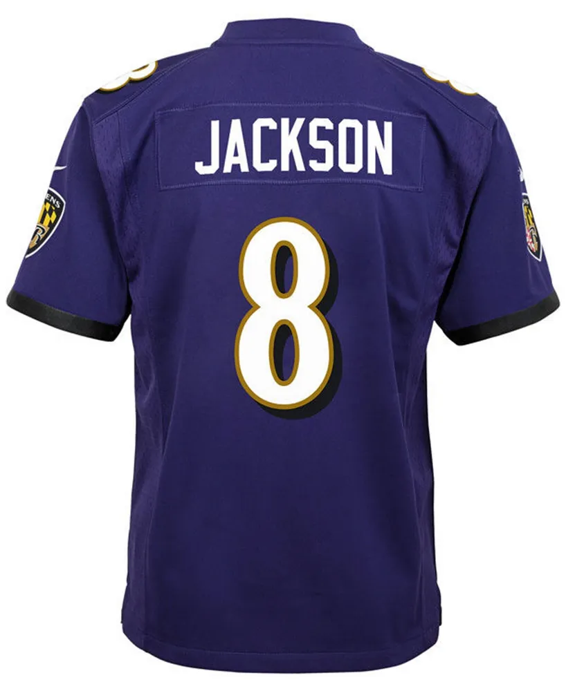 Nike Lamar Jackson Baltimore Ravens Game Jersey, Big Boys (8-20)