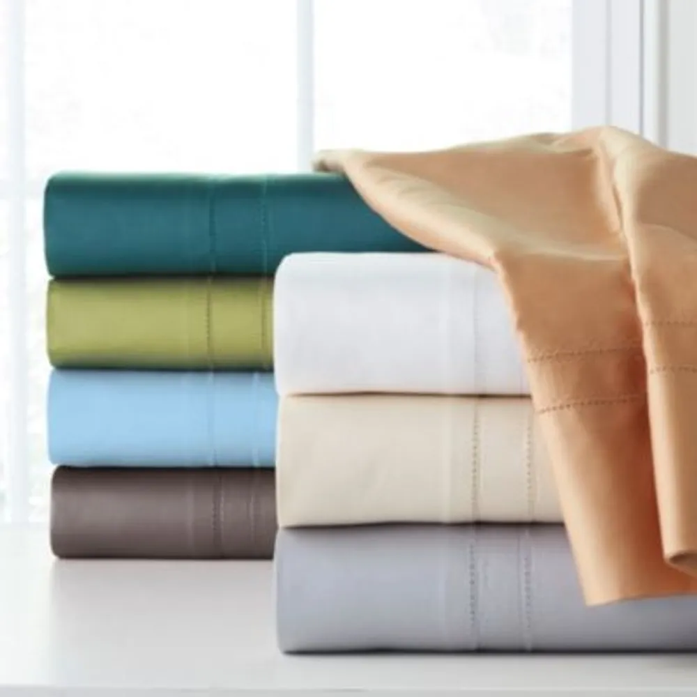 Pointehaven Solid 620 Thread Count Cotton Sheet Sets