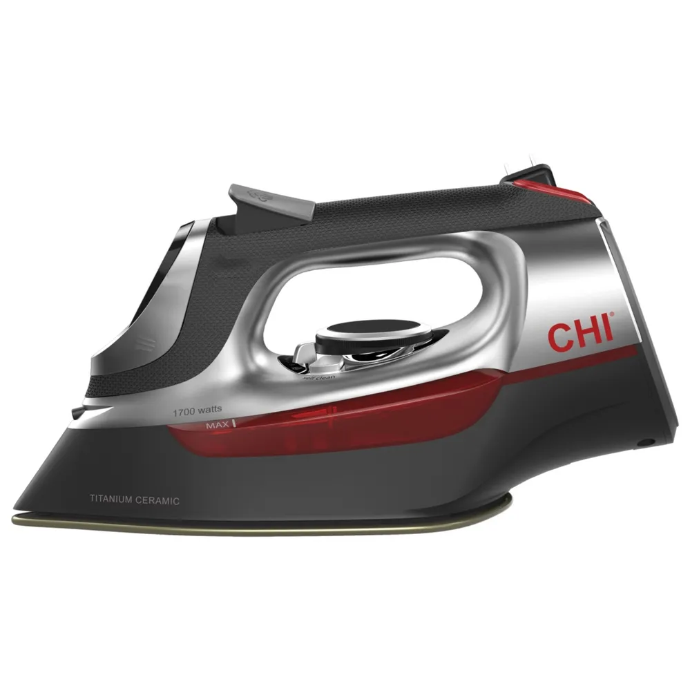 Chi Electronic Iron with Retractable Cord and Titanium-infused ceramic soleplate