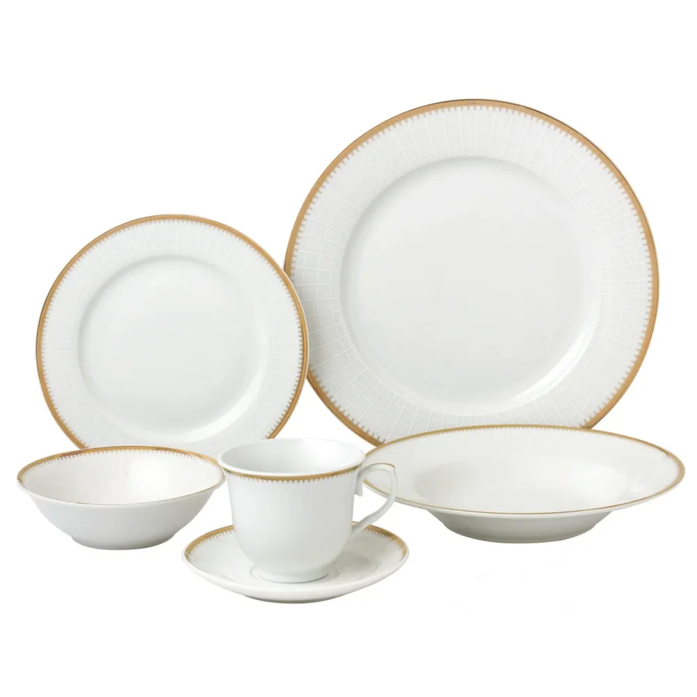 Lorren Home Trends Georgette 24-Pc. Dinnerware Set, Service for 4